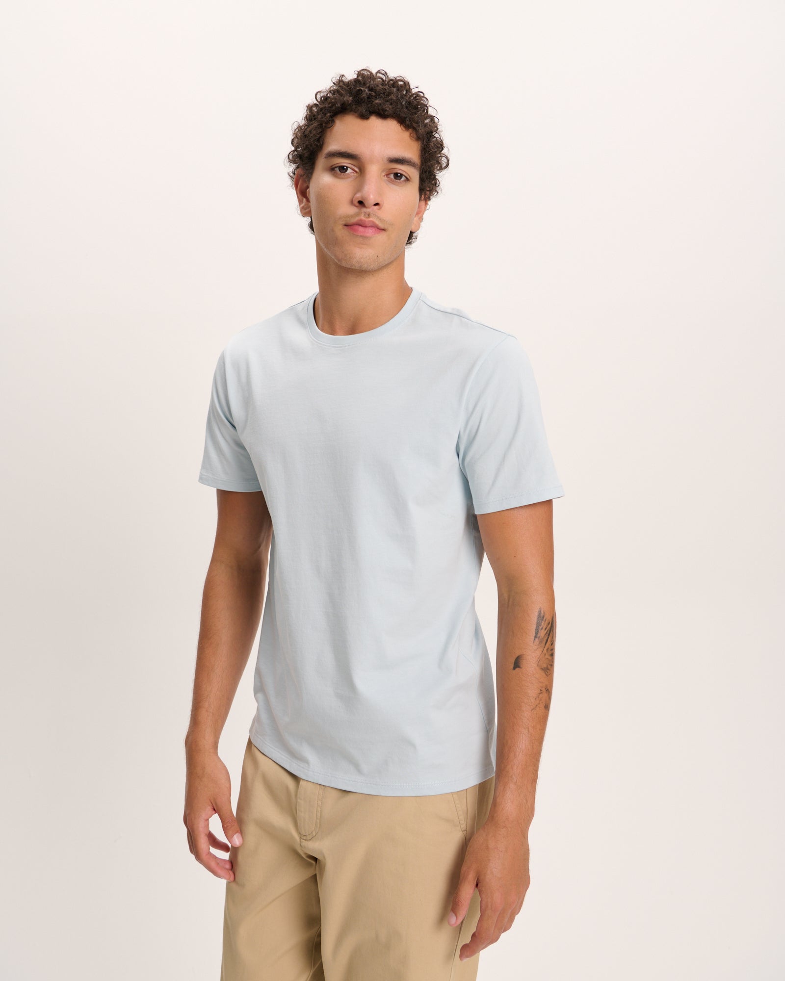 Classic Jersey Crew Neck Tee - Blue