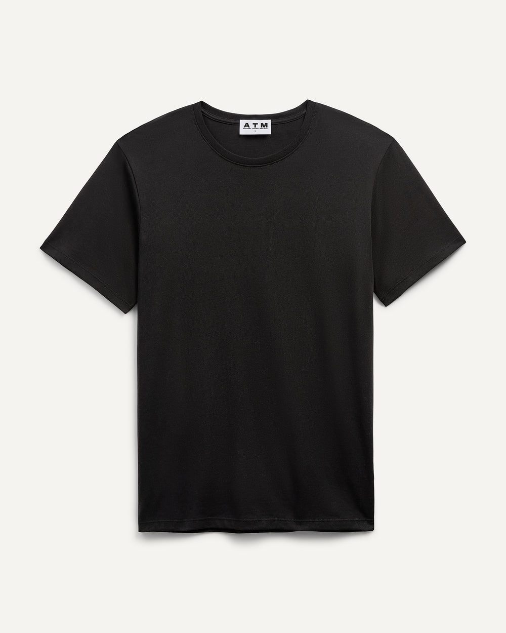 Classic Jersey Crew Neck Tee - Black