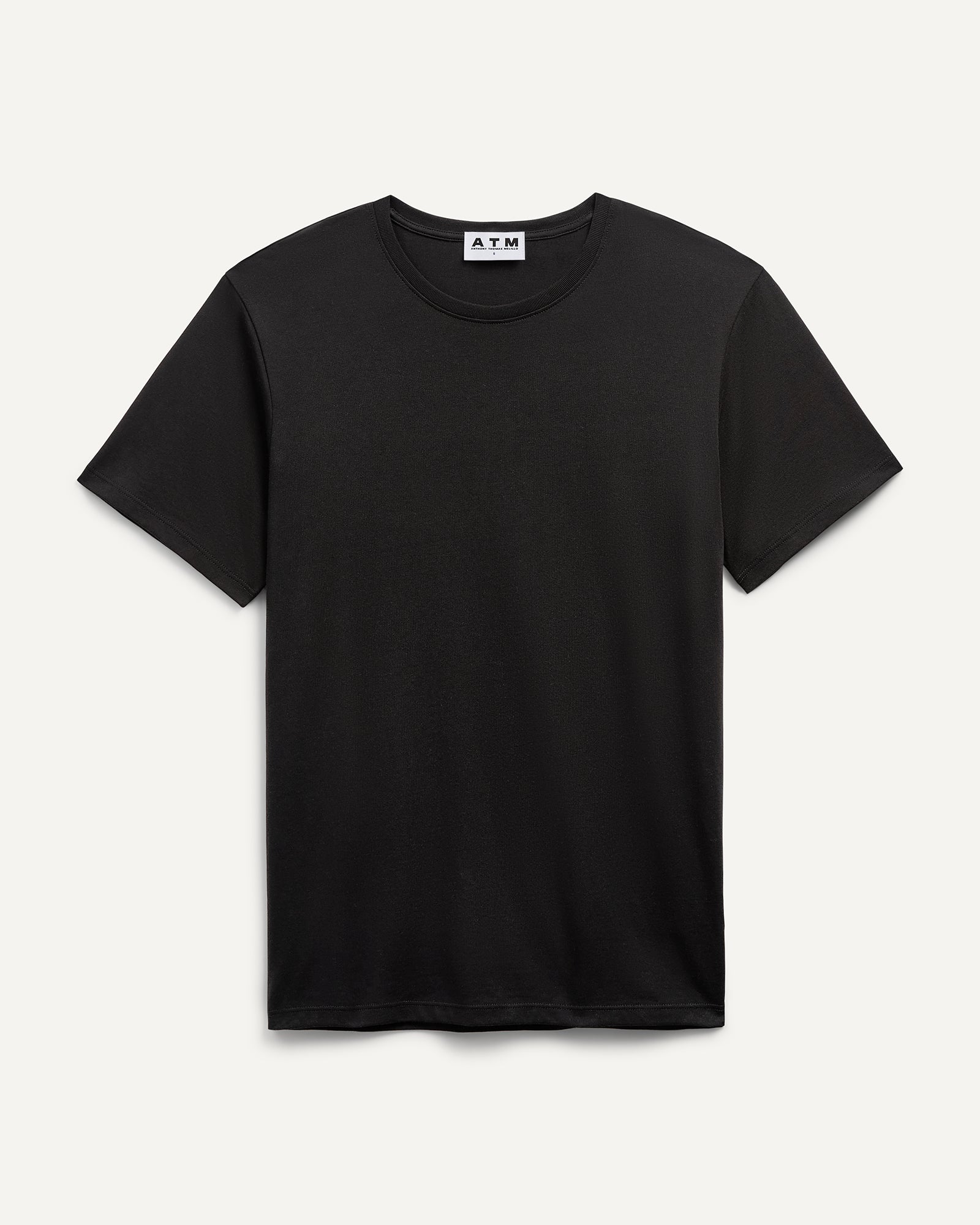 Classic Jersey Crew Neck Tee - Black