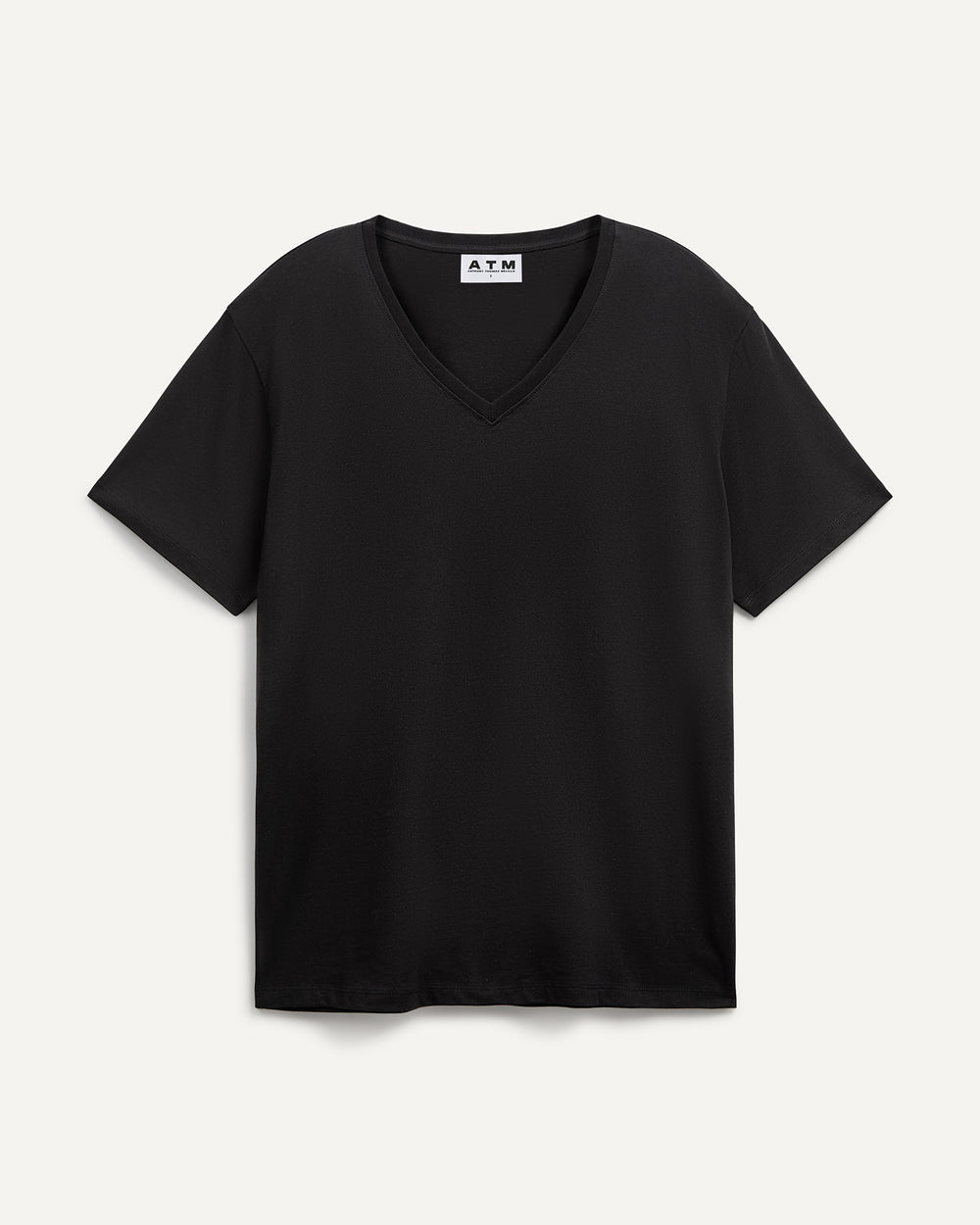 Classic Jersey V-Neck Tee - Black