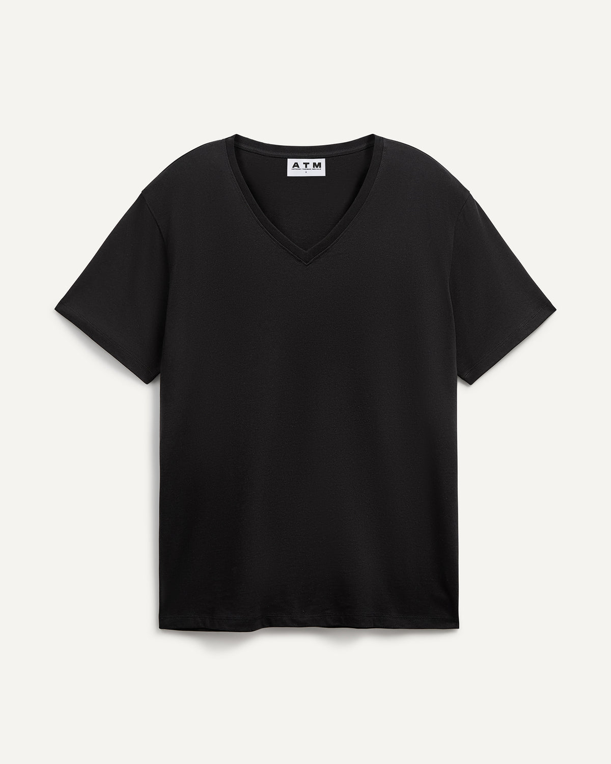 Classic Jersey V-Neck Tee - Black