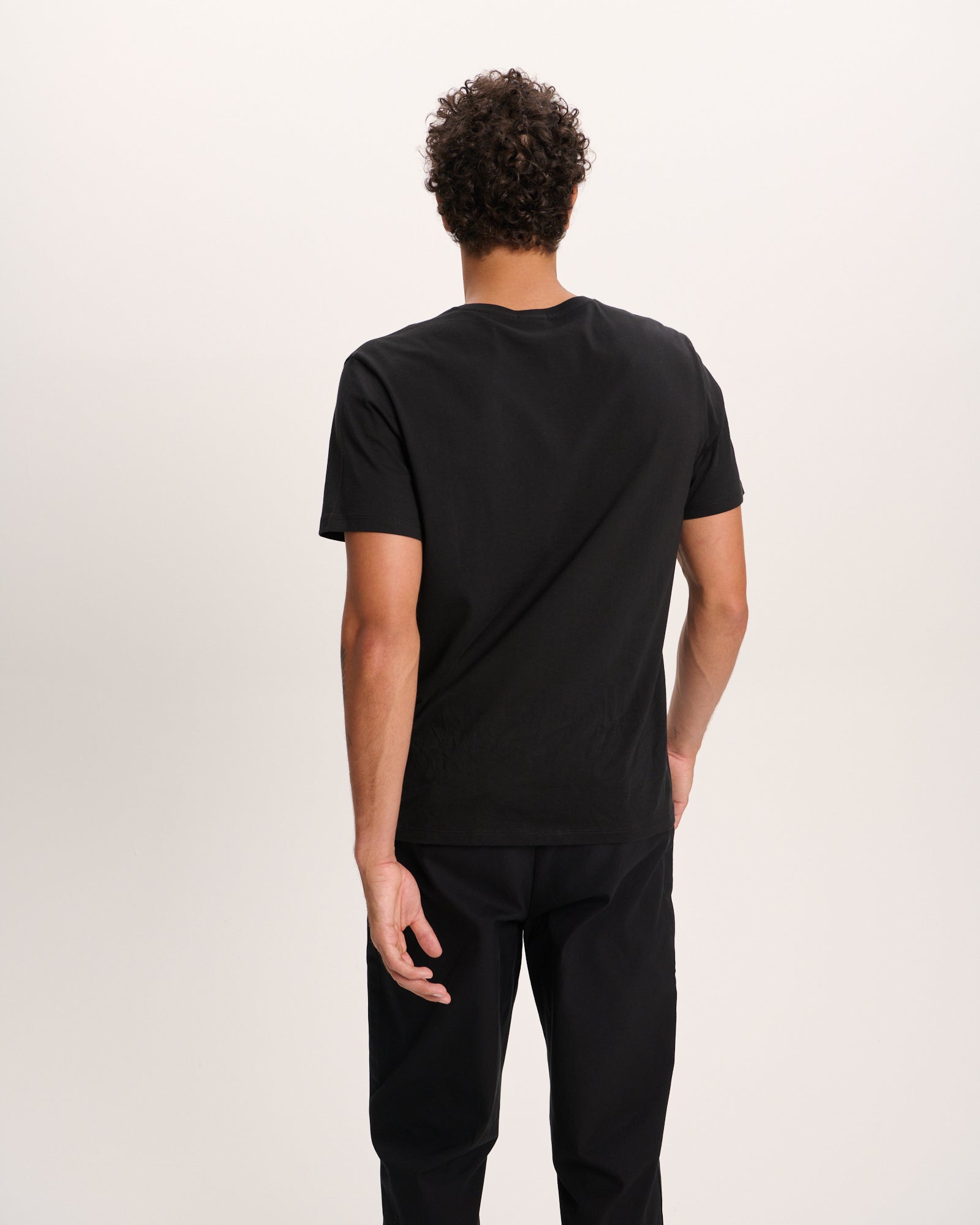 Classic Jersey V-Neck Tee - Black