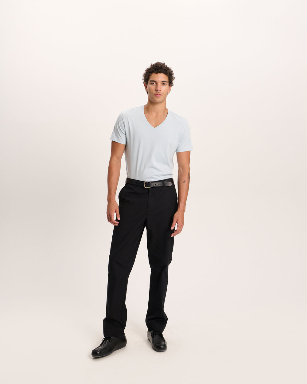 Classic Jersey V-Neck Tee - Blue