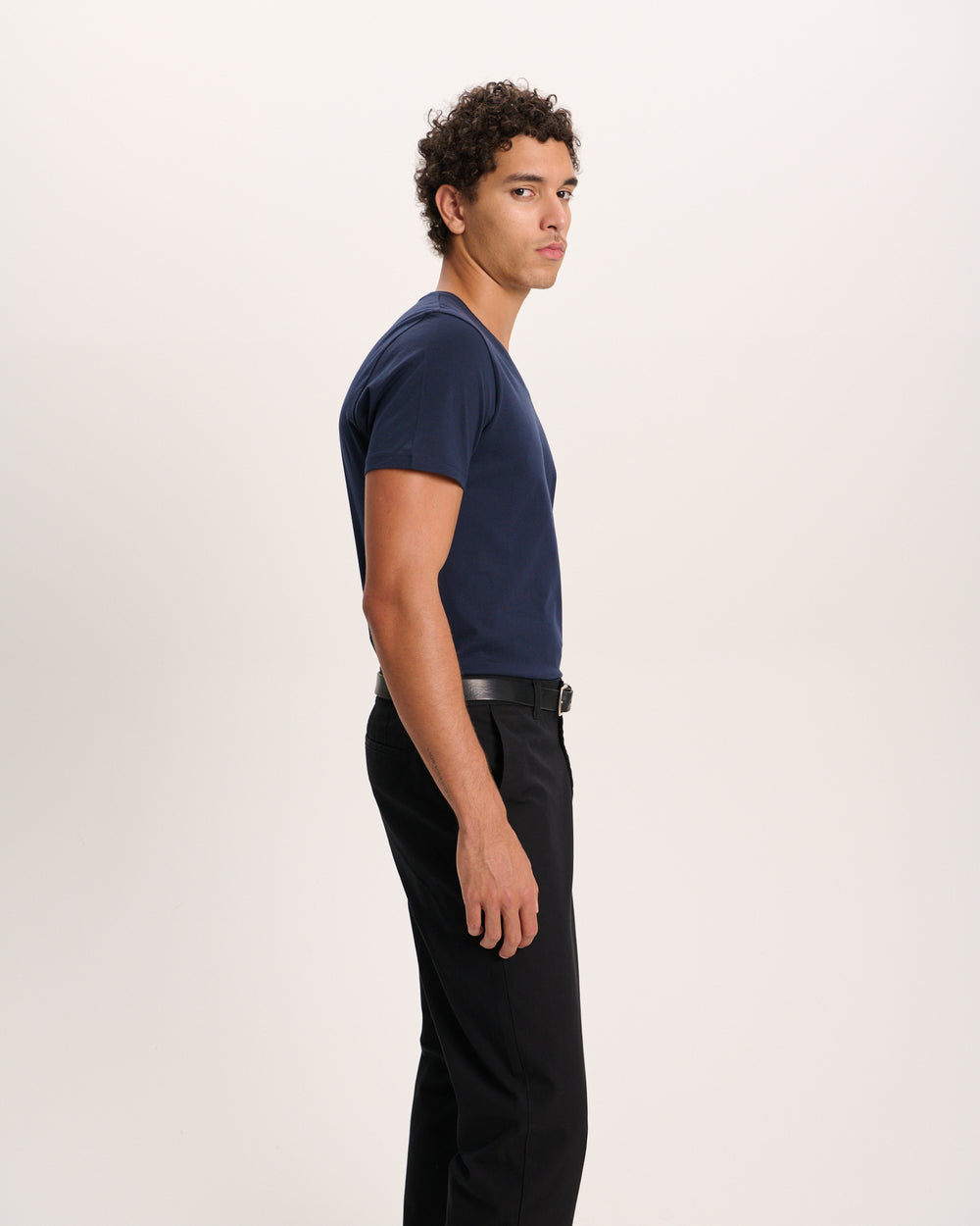 Classic Jersey V-Neck Tee - Midnight