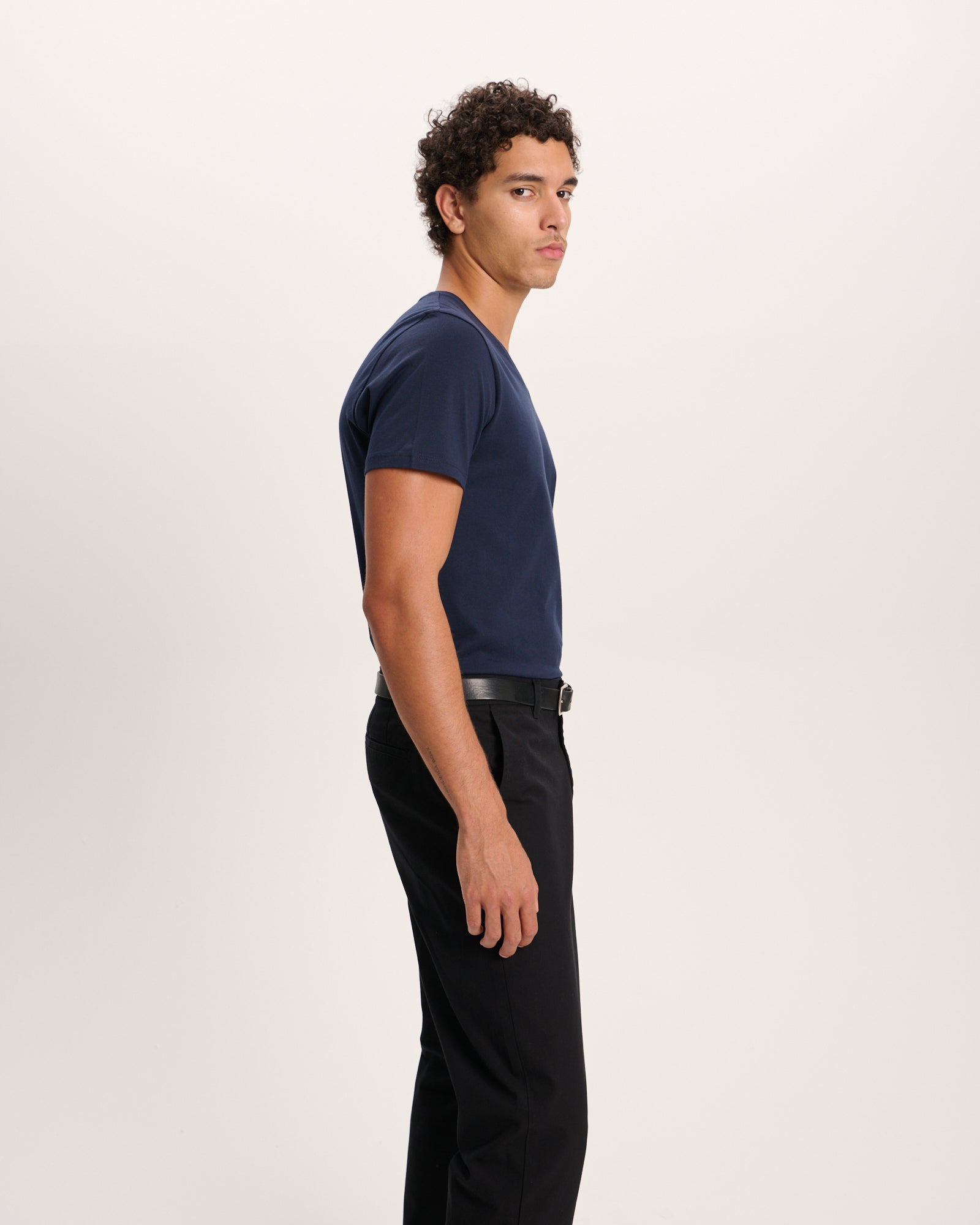 Classic Jersey V-Neck Tee - Midnight