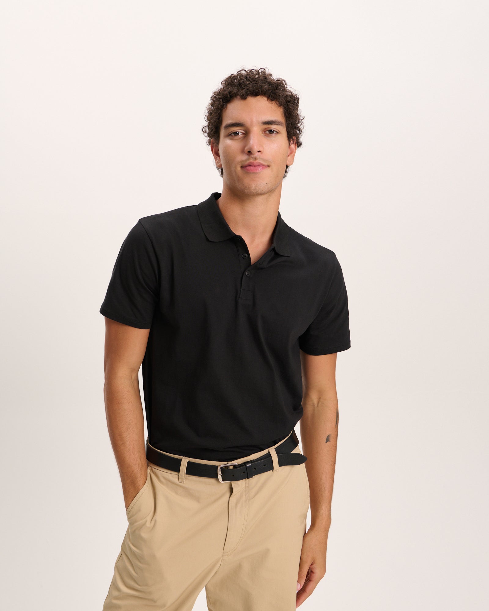 Classic Jersey Polo - Black