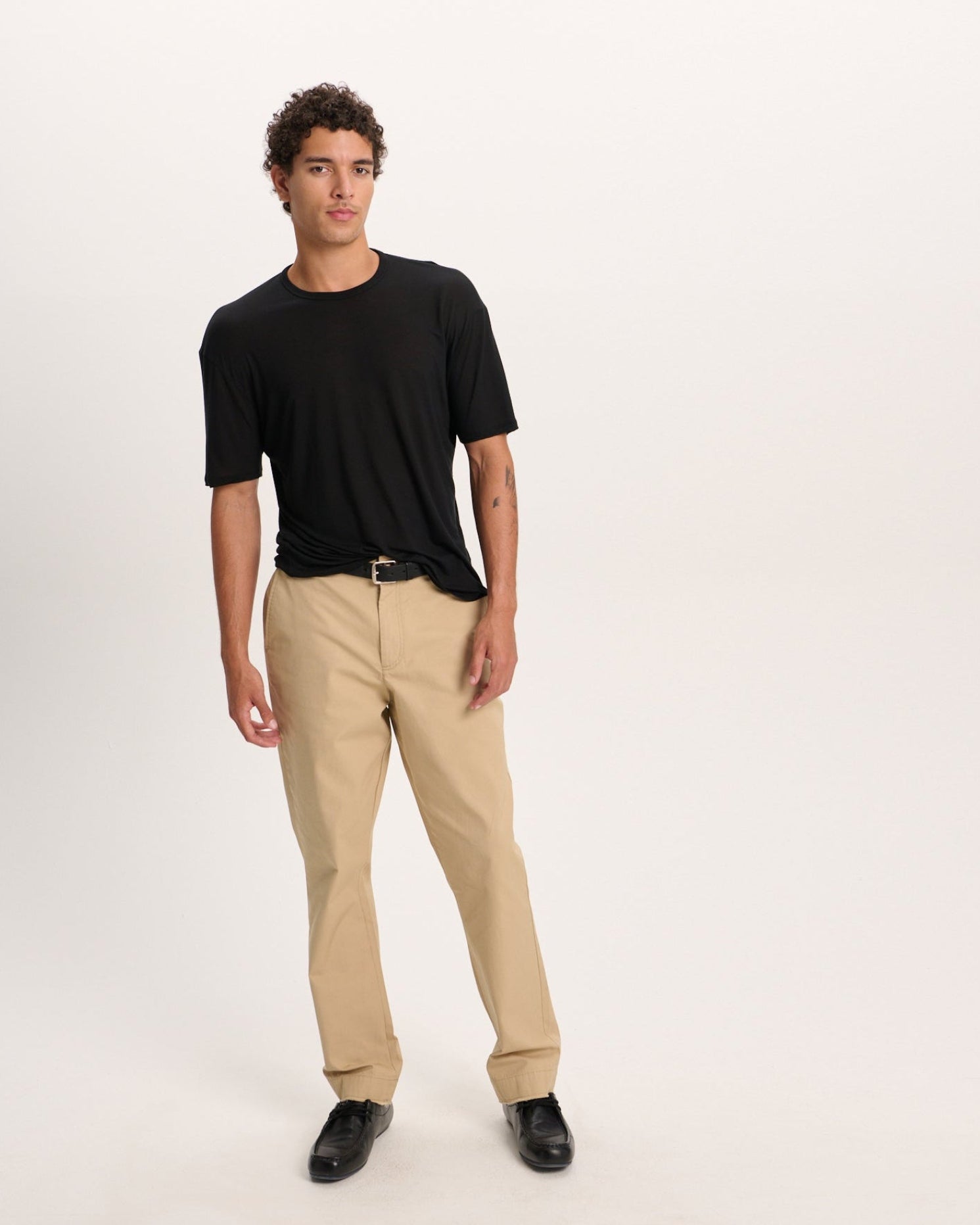 Modal Jersey Crew Neck Tee - Black – ATM Anthony Thomas Melillo