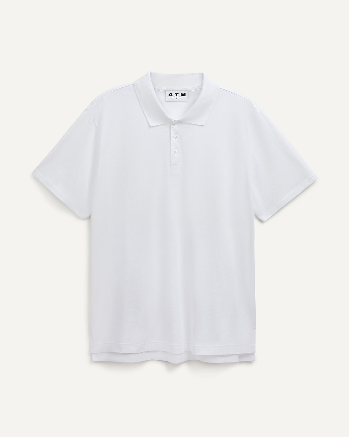Classic Jersey Polo - White