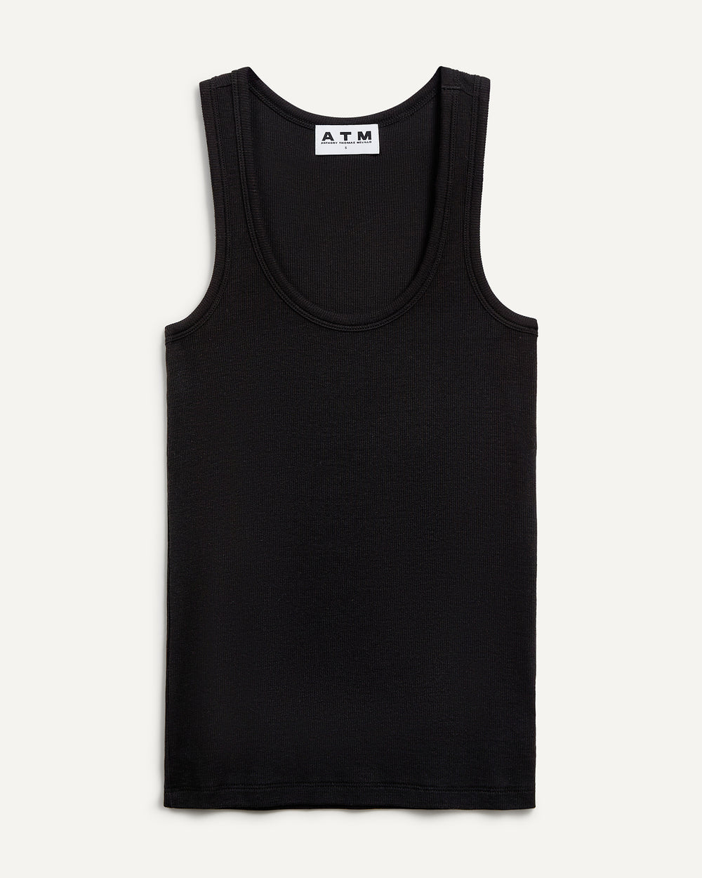 Modal Rib Boy Tank - Black