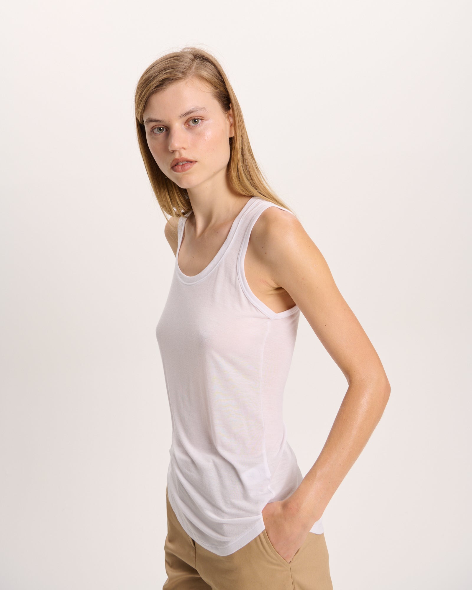 Modal Sweetheart Tank - White