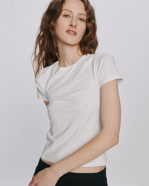 ATM Anthony Thomas Melillo Women's Pima Cotton Short Sleeve Baby