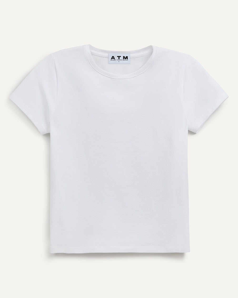 Stretch Cotton Baby Tee - White
