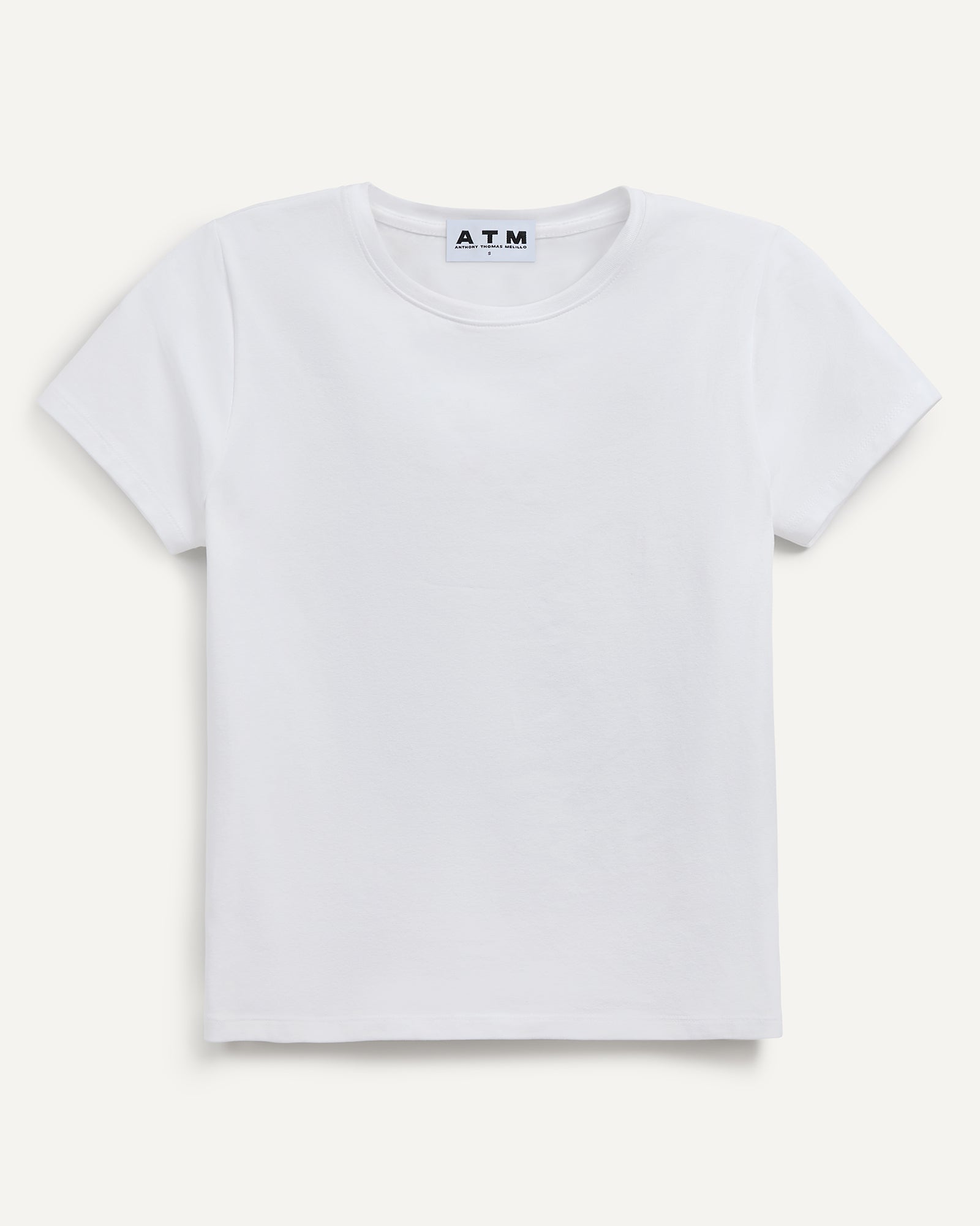 Stretch Cotton Baby Tee - White