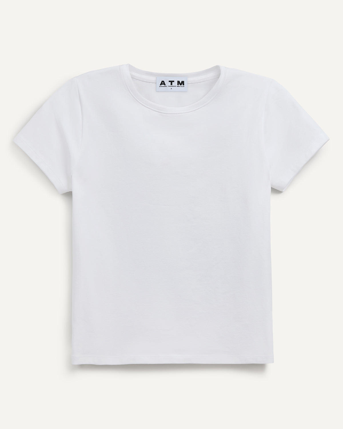 Stretch Cotton Baby Tee - White