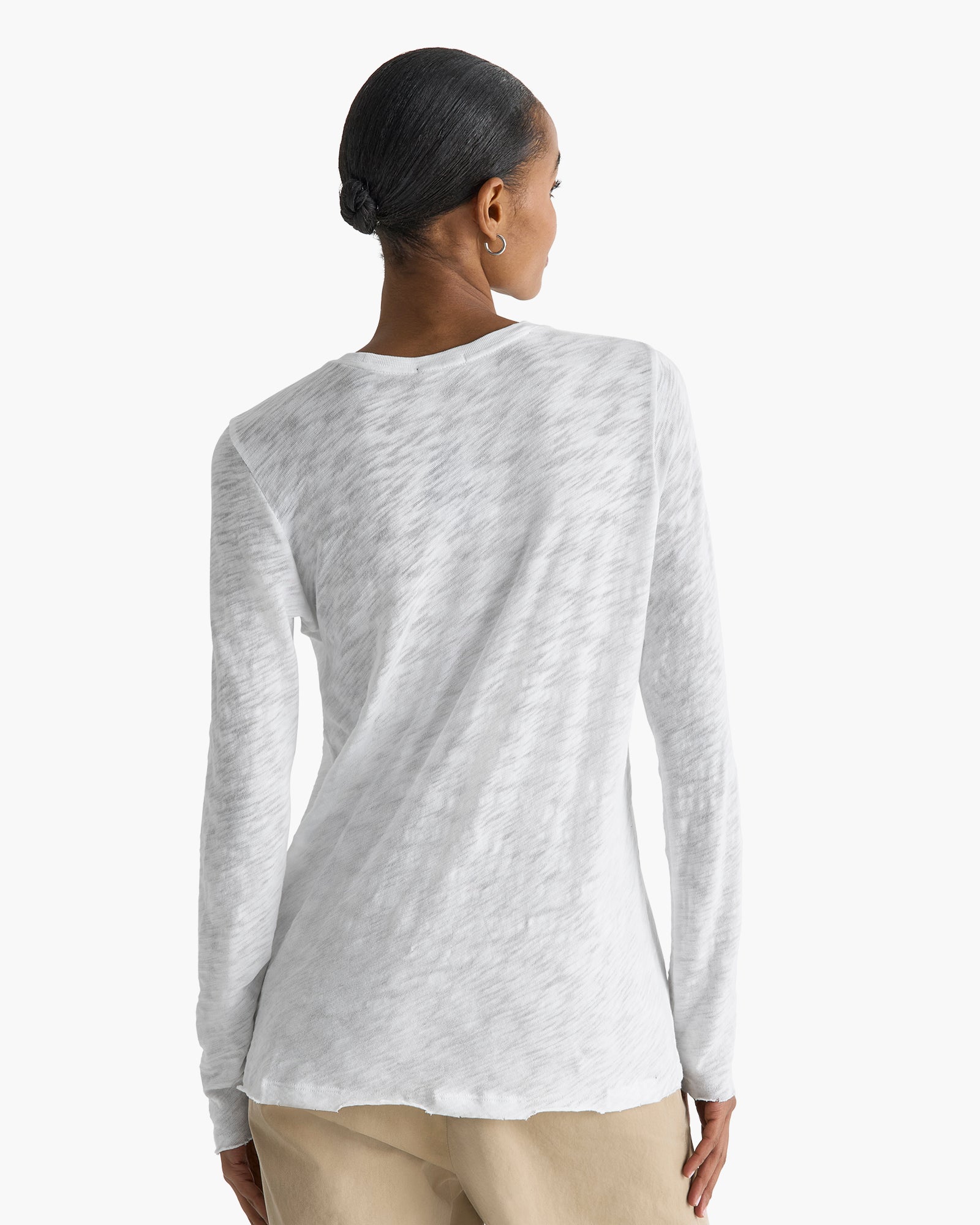 ATM Anthony Thomas Melillo Women's Slub Jersey Long Sleeve