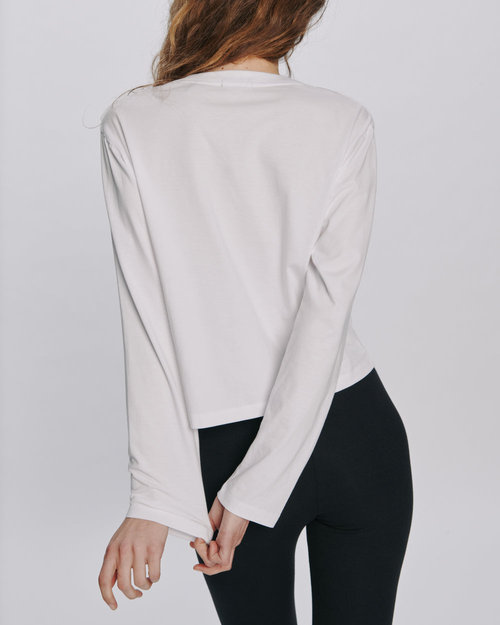 Classic Jersey Long Sleeve Boy Tee - White