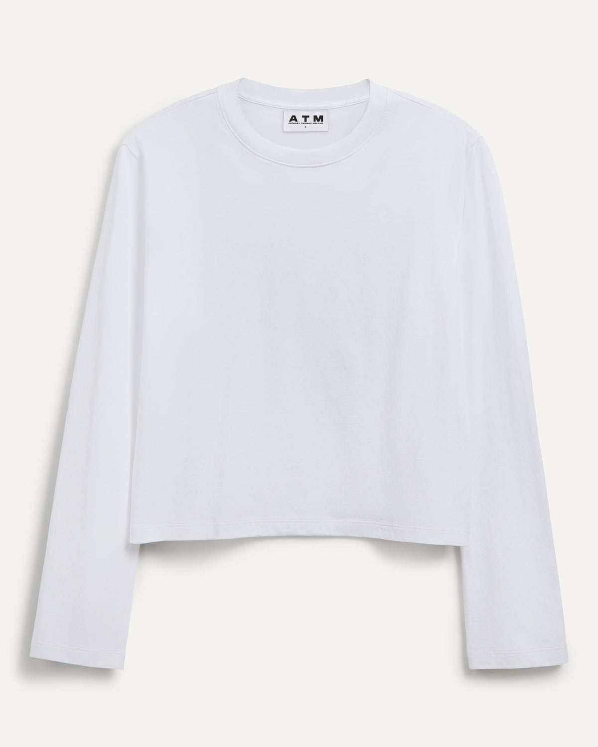 Classic Jersey Long Sleeve Boy Tee - White