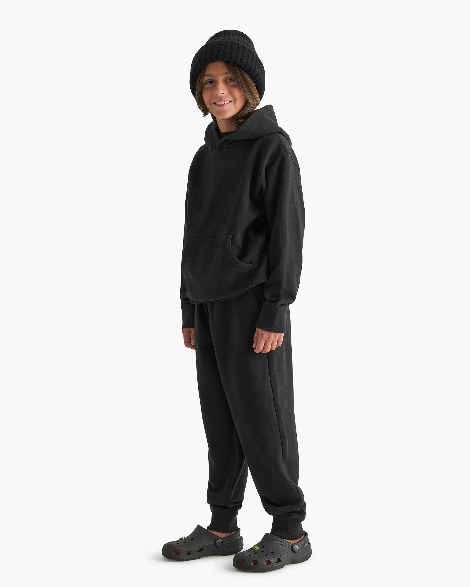 Kid's French Terry Sweatpant - Black
