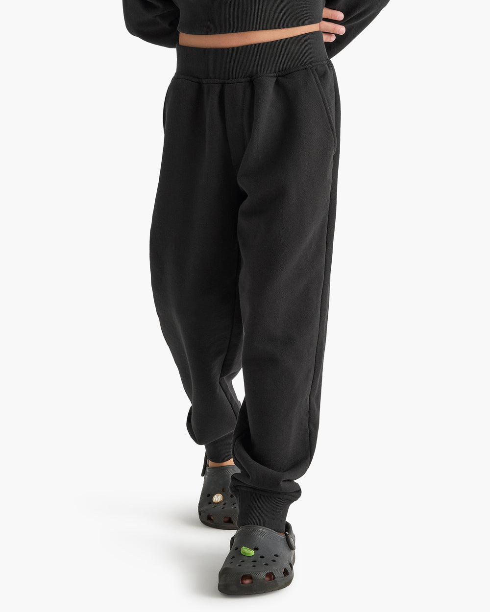 Kid's French Terry Sweatpant - Black