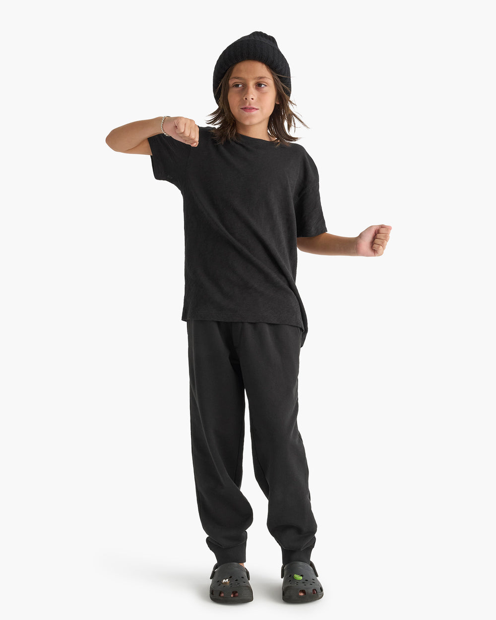 Kid's Slub Jersey Tee - Black
