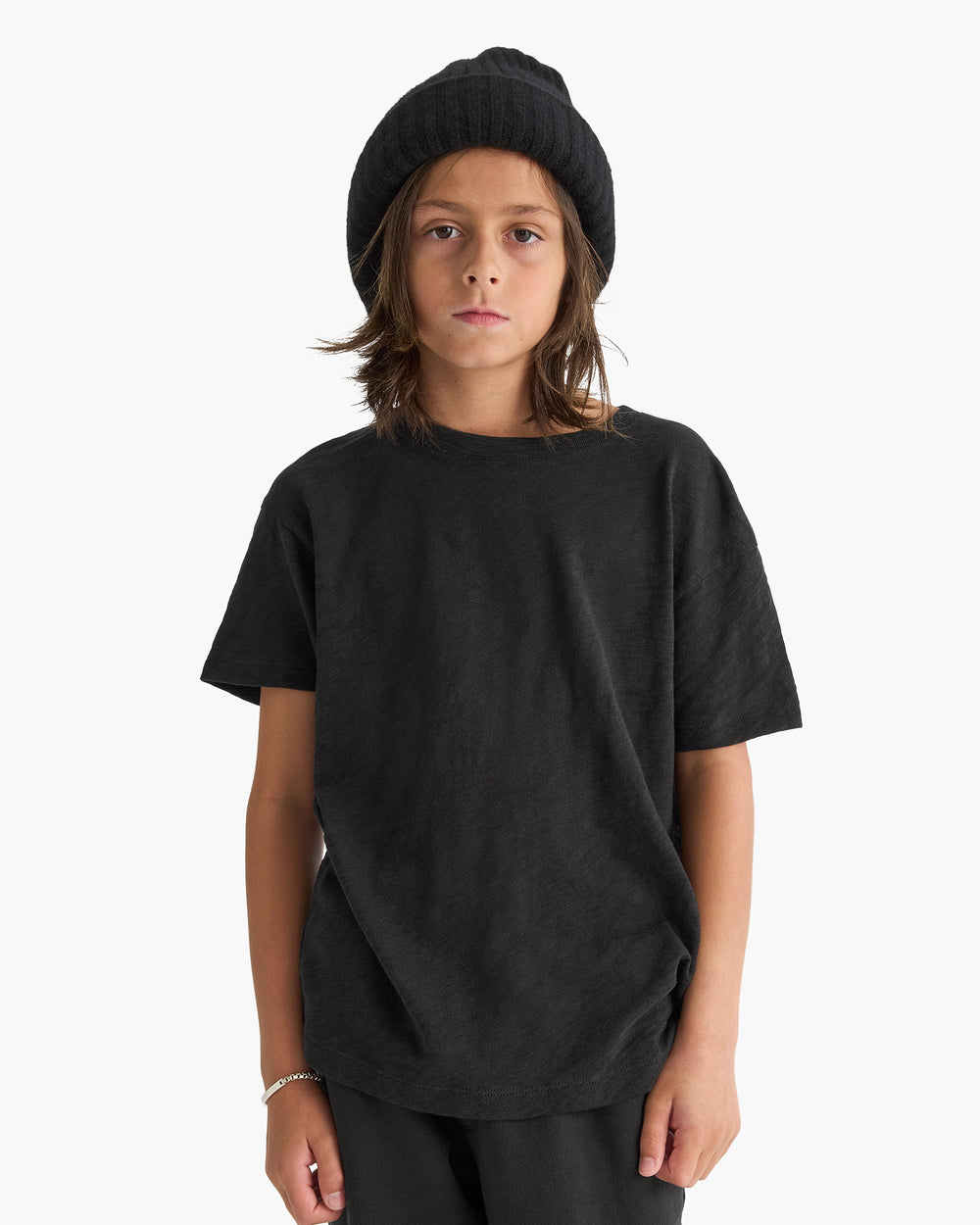 Kid's Slub Jersey Tee - Black