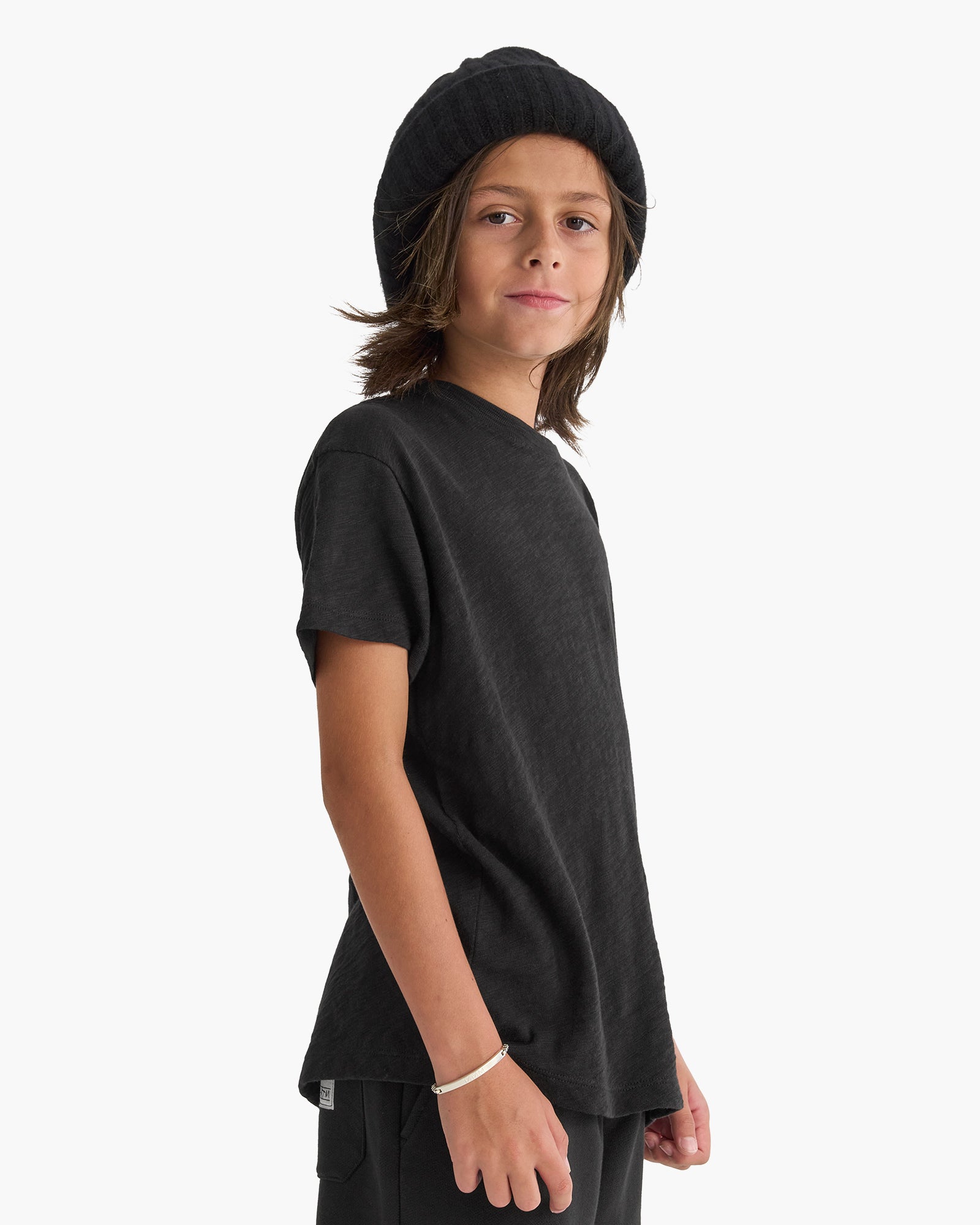 Kid's Slub Jersey Tee - Black