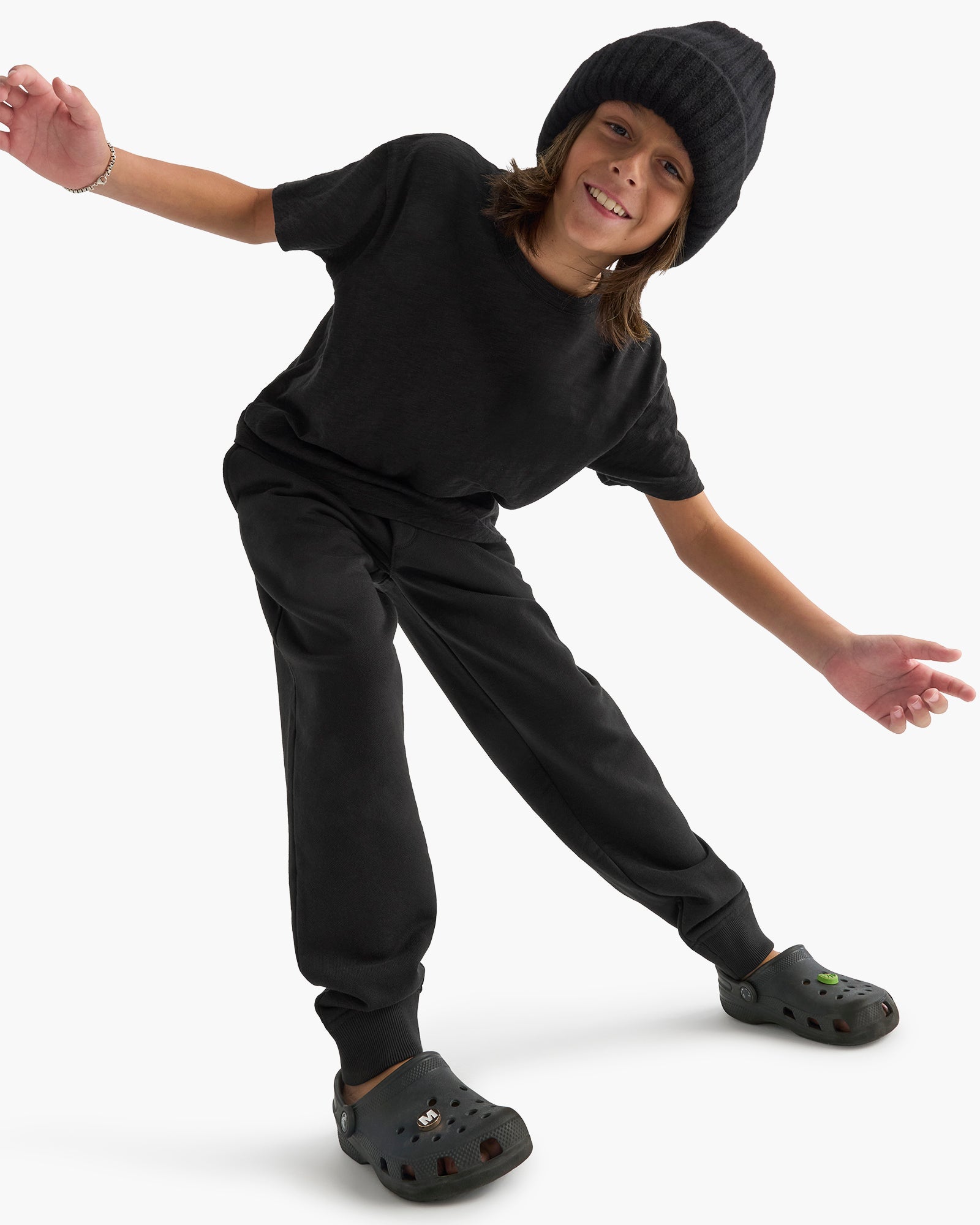 Kid's Slub Jersey Tee - Black