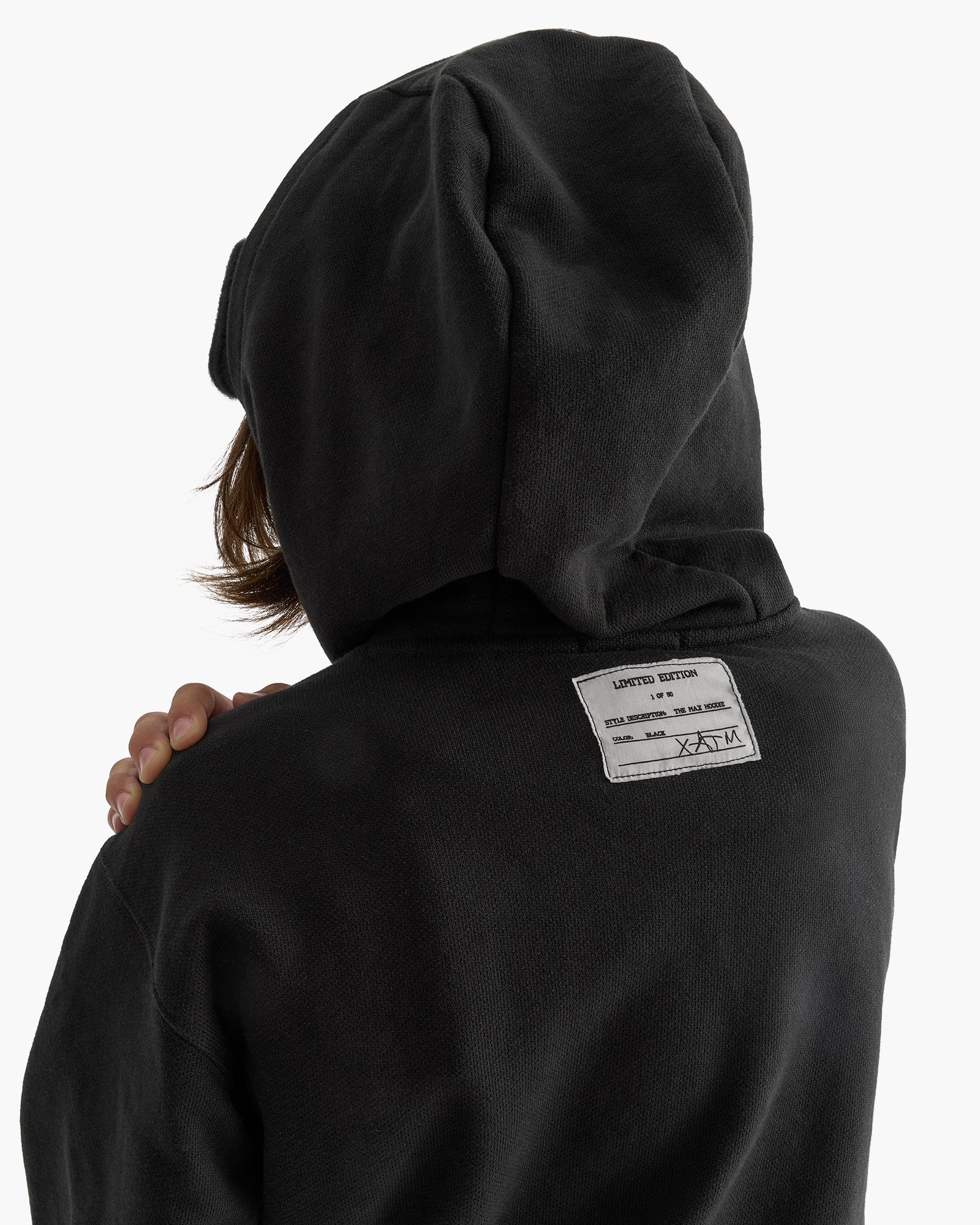 Kid's French Terry Hoodie - Black