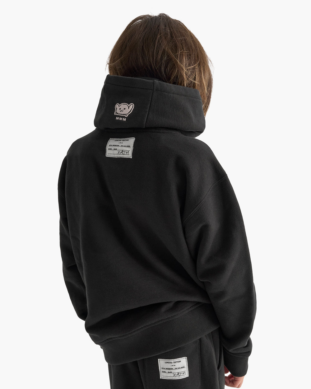 Kid's French Terry Hoodie - Black