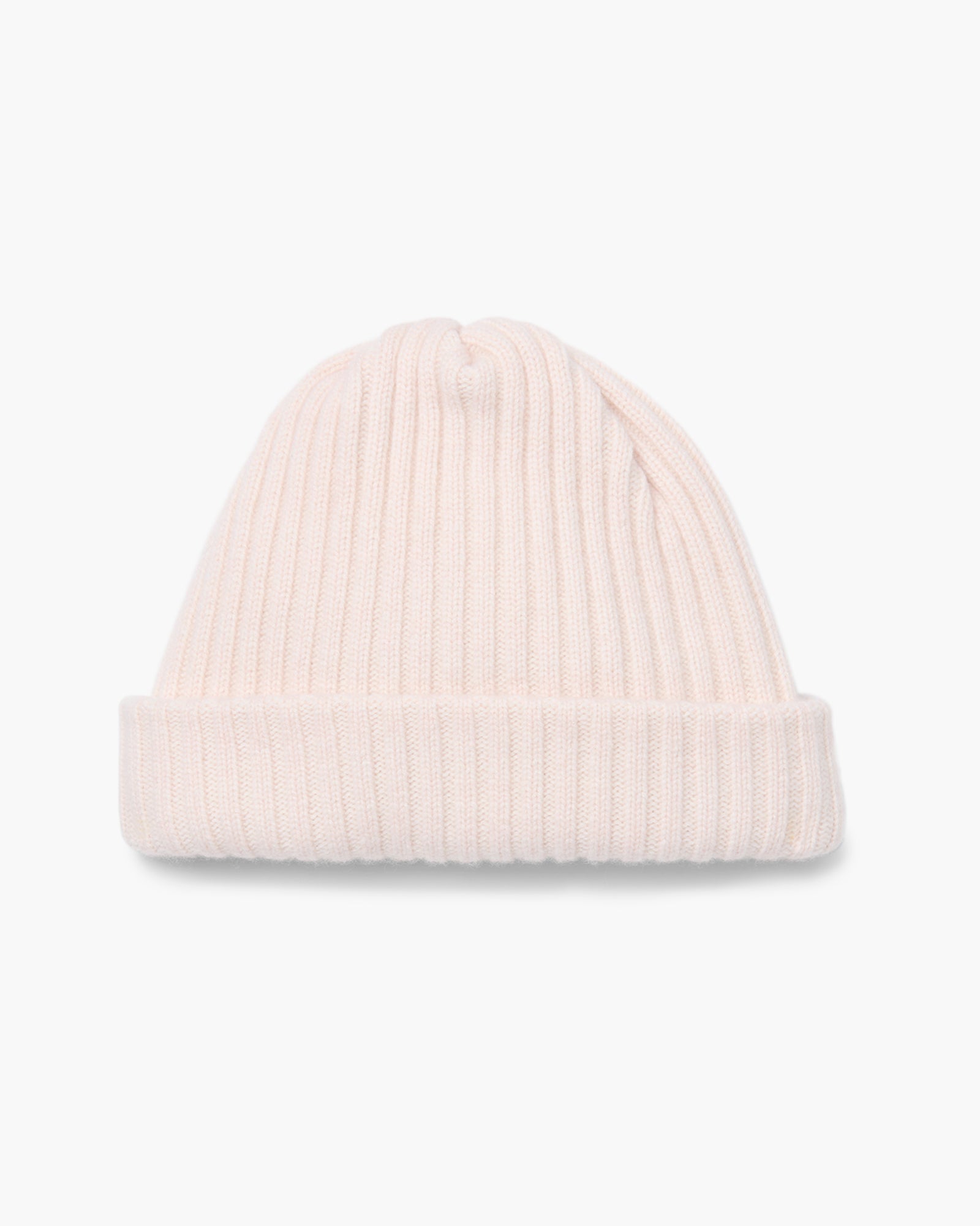 Bi Color Plaited Ribbed Beanie/Scarf Set - Faded Rose Chalk