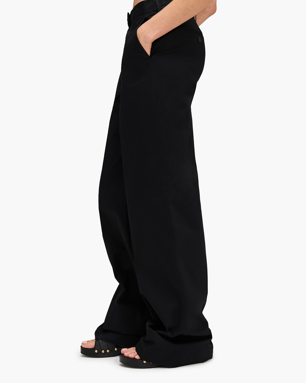 Cotton Twill Leigh Pant - Black – ATM Anthony Thomas Melillo