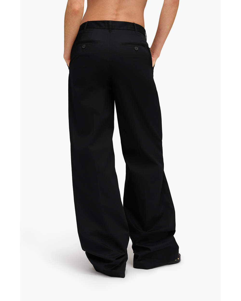 Cotton Twill Leigh Pant - Black – ATM Anthony Thomas Melillo