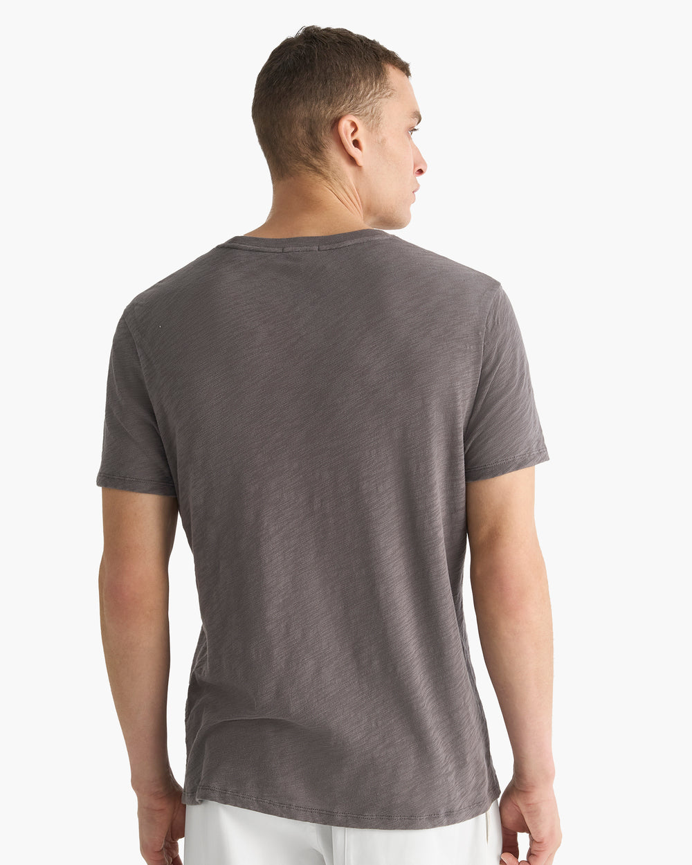 Slub Jersey Crew Neck Tee - Onyx