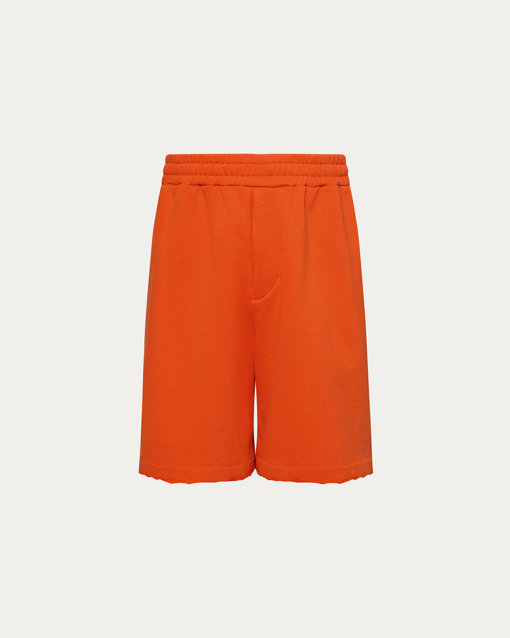 French Terry Pull-On Shorts - Tomato