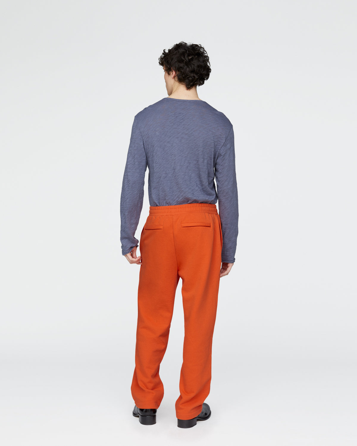 French Terry Straight Leg Sweatpants - Tomato