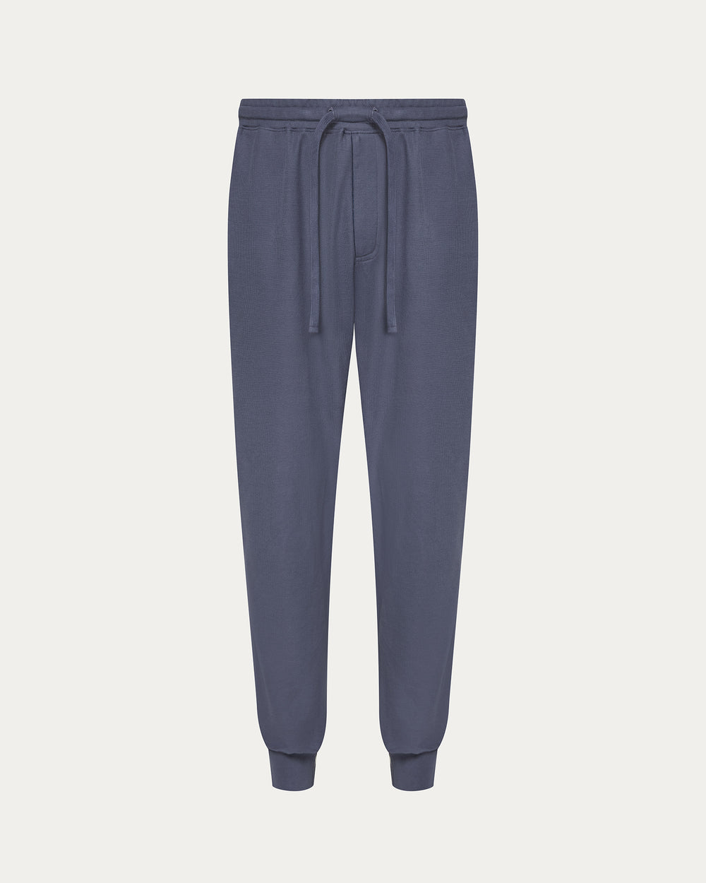 Pima Cotton Pique Banded Bottom Sweatpants - Dusk Blue