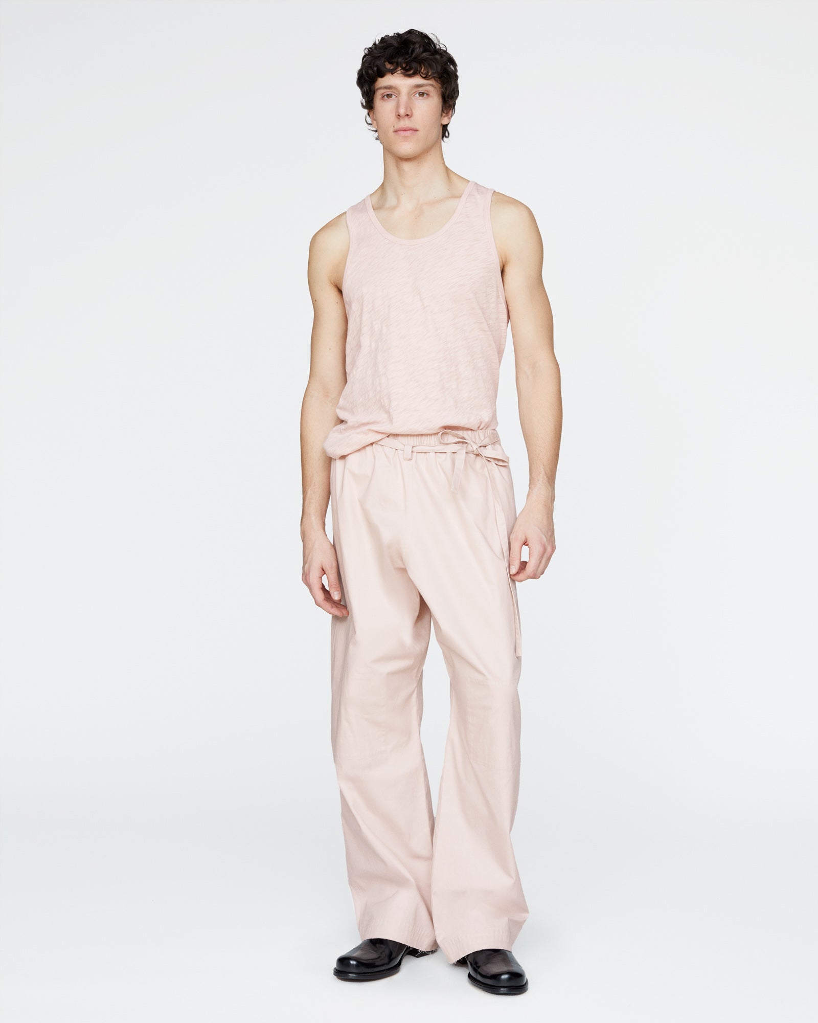 Slub Jersey Destroyed Tank - Faded Rose