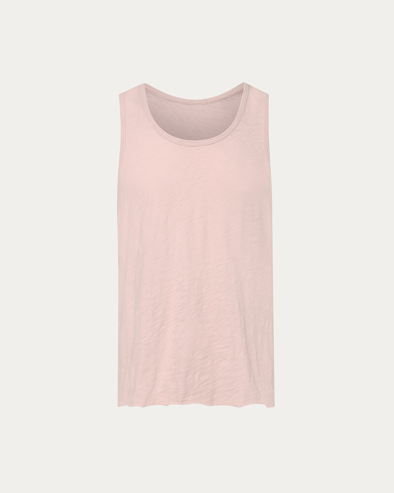 Slub Jersey Destroyed Tank - Faded Rose
