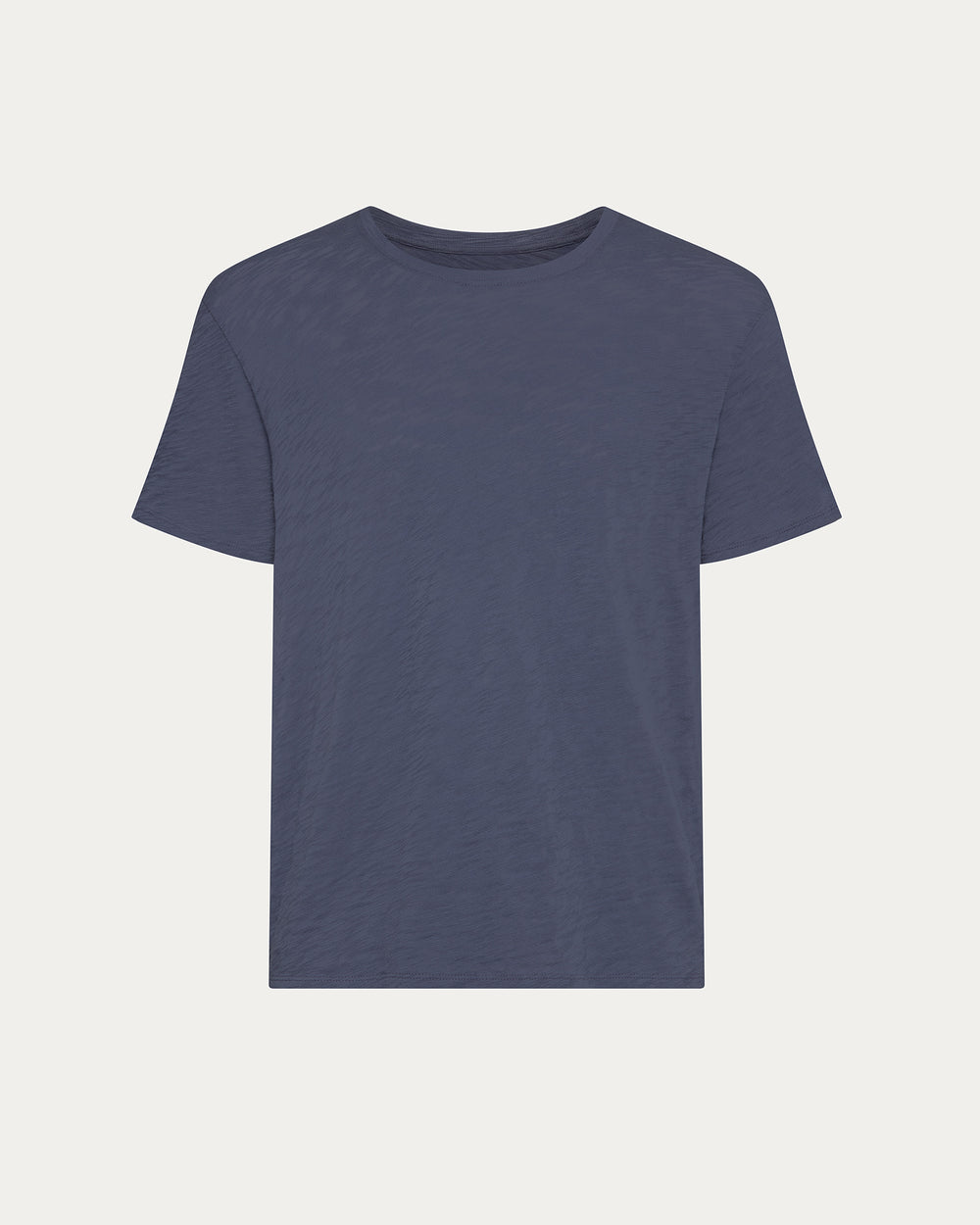 Slub Jersey Crew Neck Tee - Dusk Blue