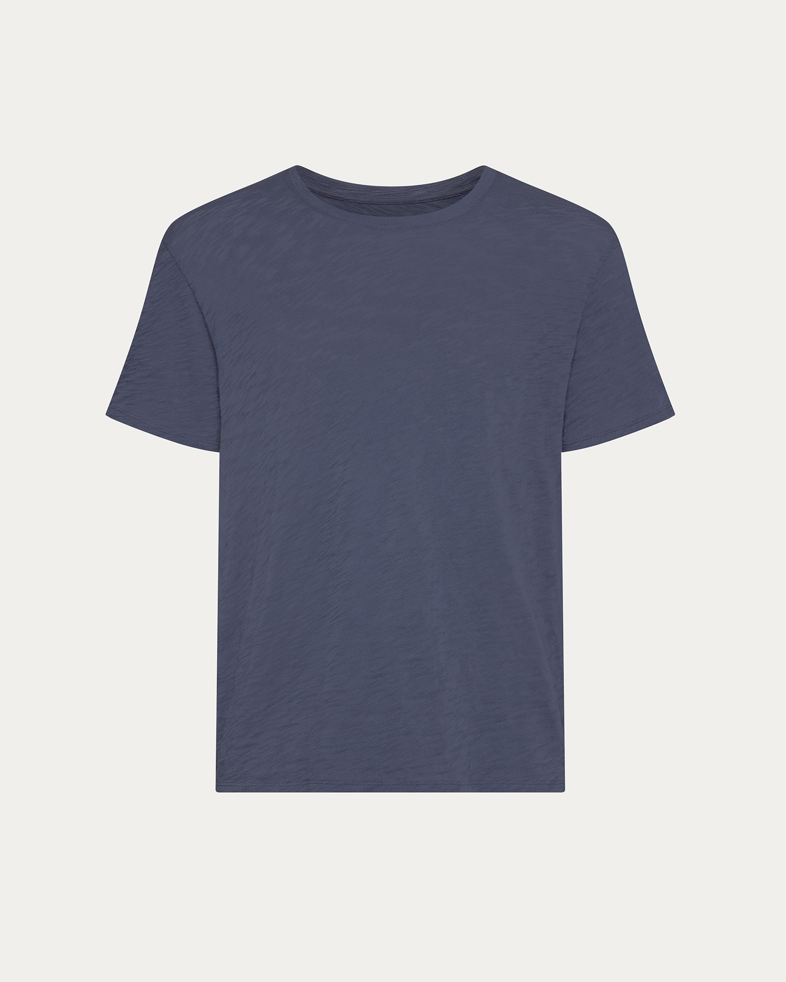 Slub Jersey Crew Neck Tee - Dusk Blue