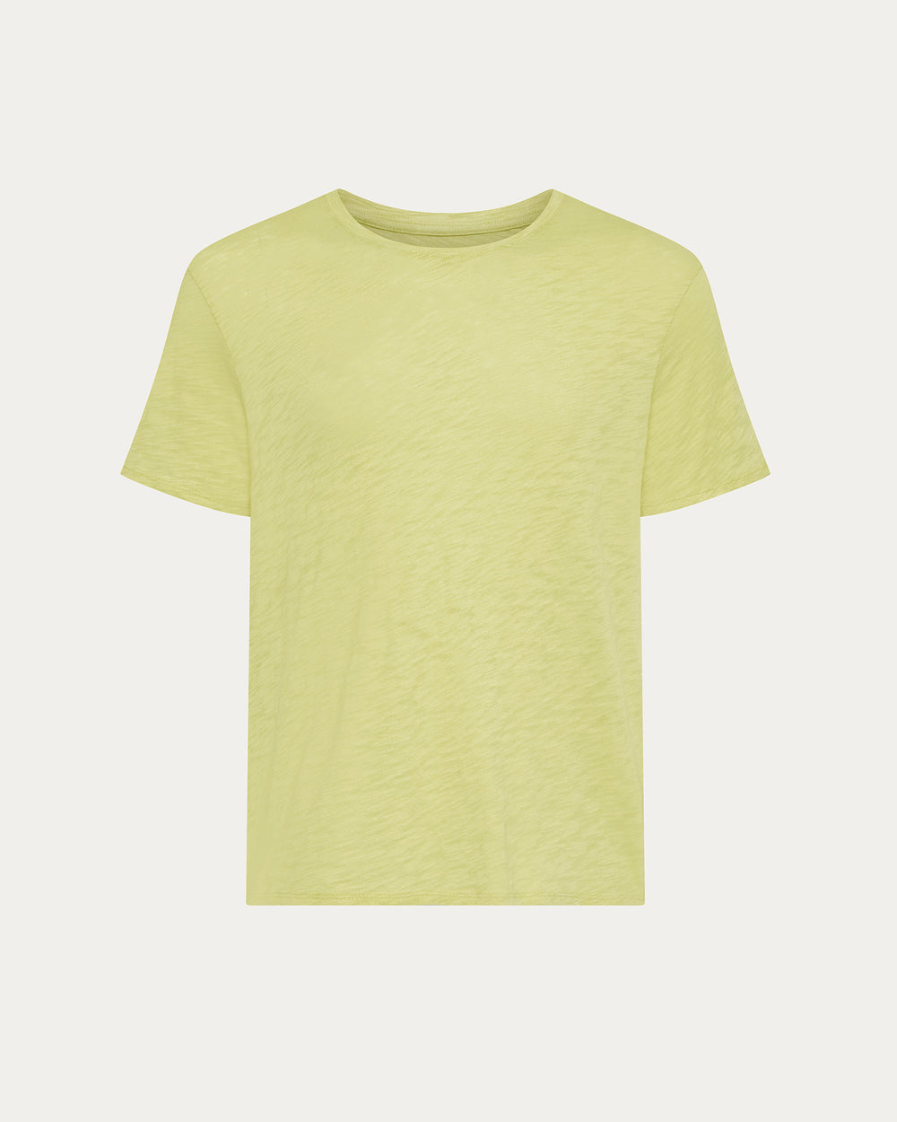 Slub Jersey Crew Neck Tee - Mellow Yellow