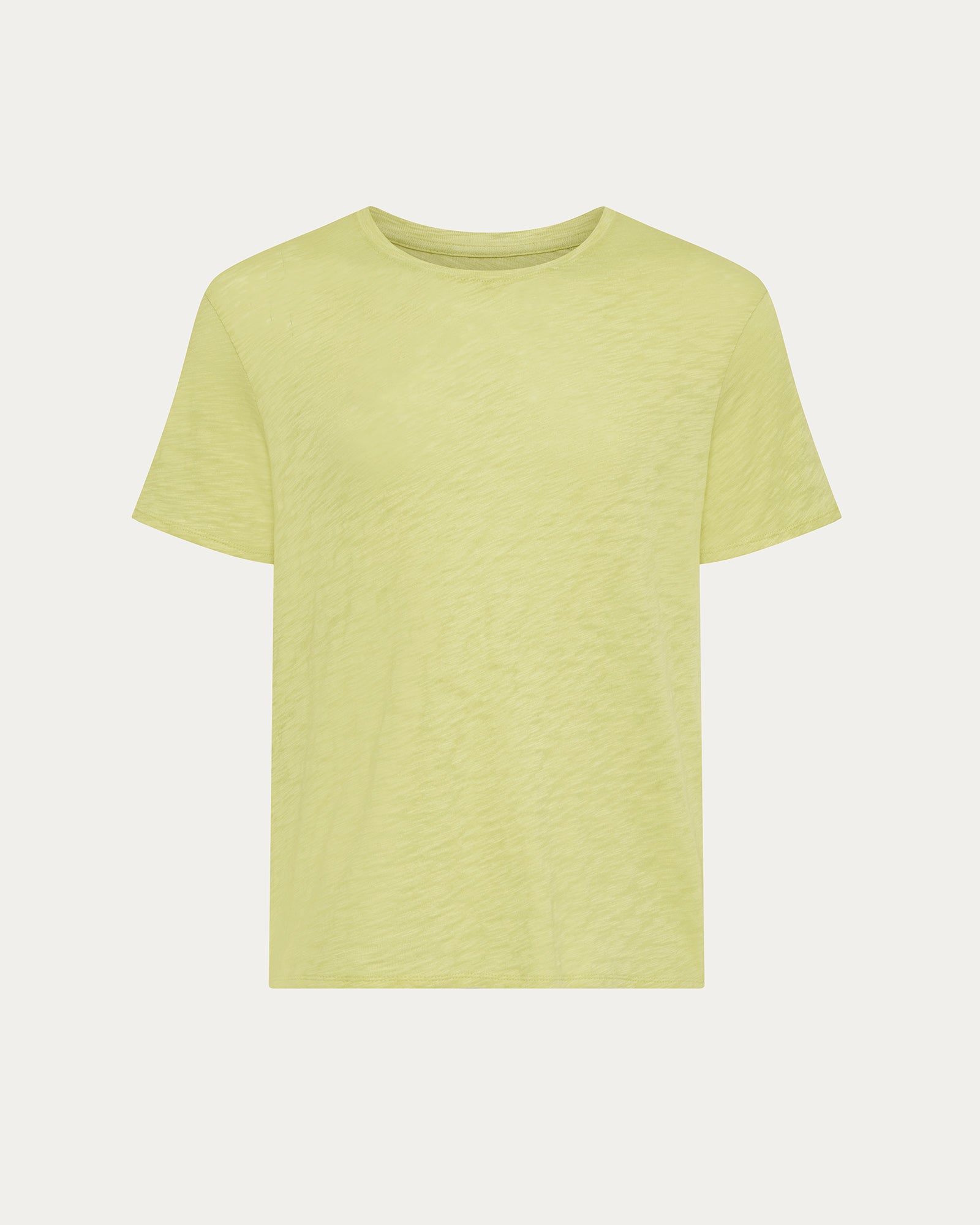 Slub Jersey Crew Neck Tee - Mellow Yellow