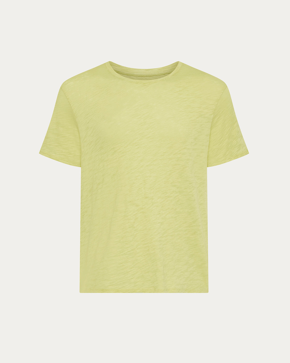 Slub Jersey Crew Neck Tee - Mellow Yellow