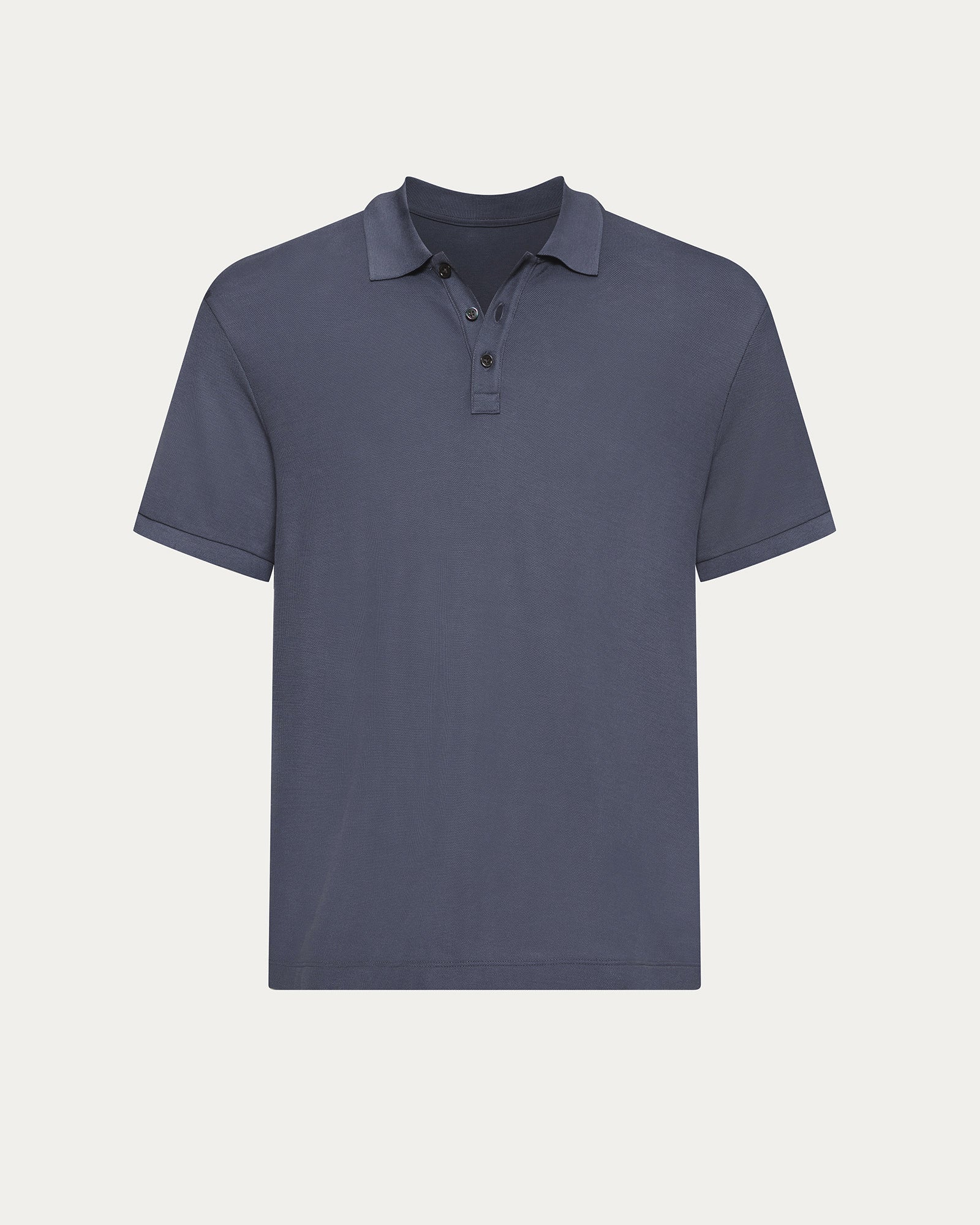 Pima Cotton Pique Polo - Dusk Blue