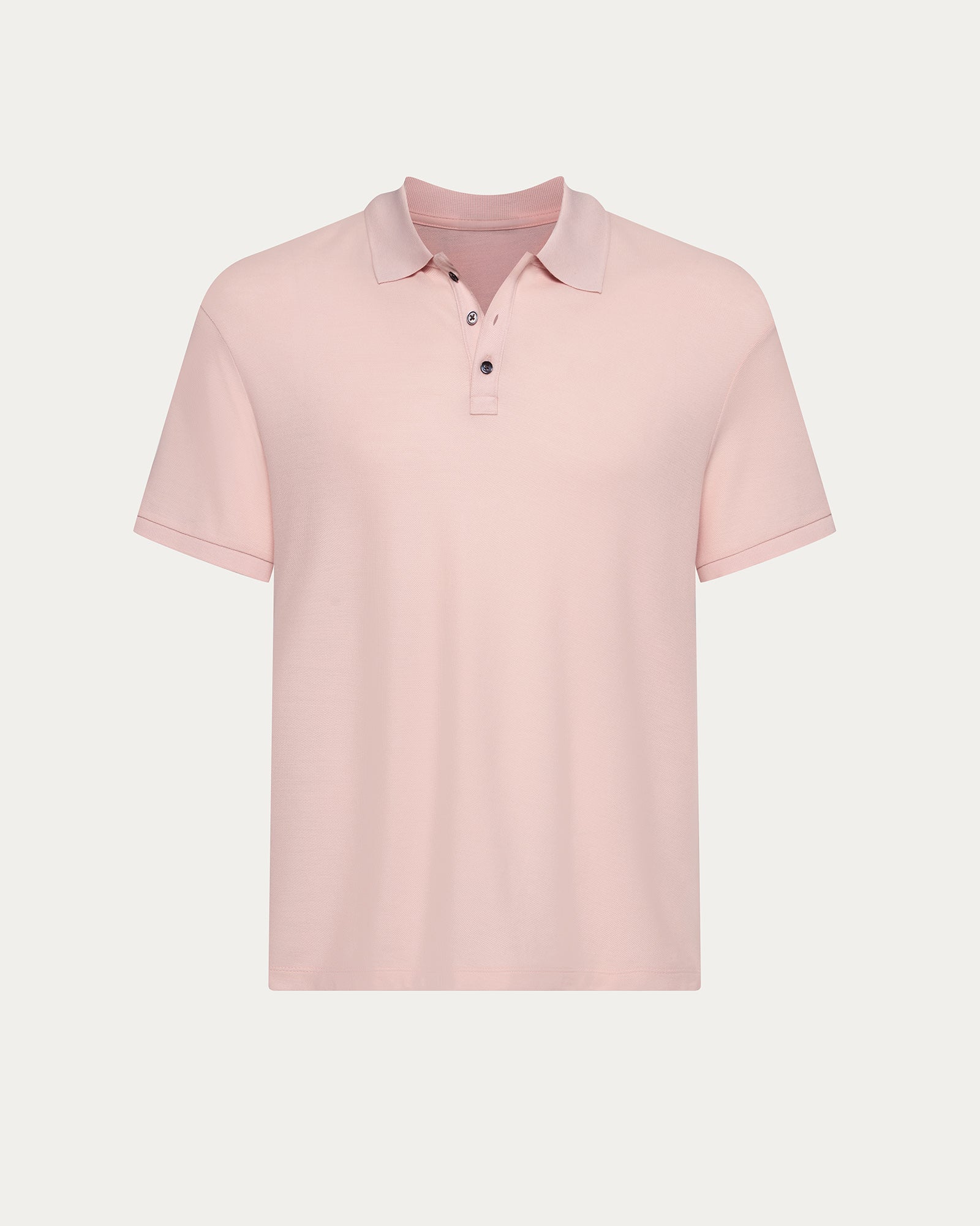 Pima Cotton Pique Polo - Faded Rose