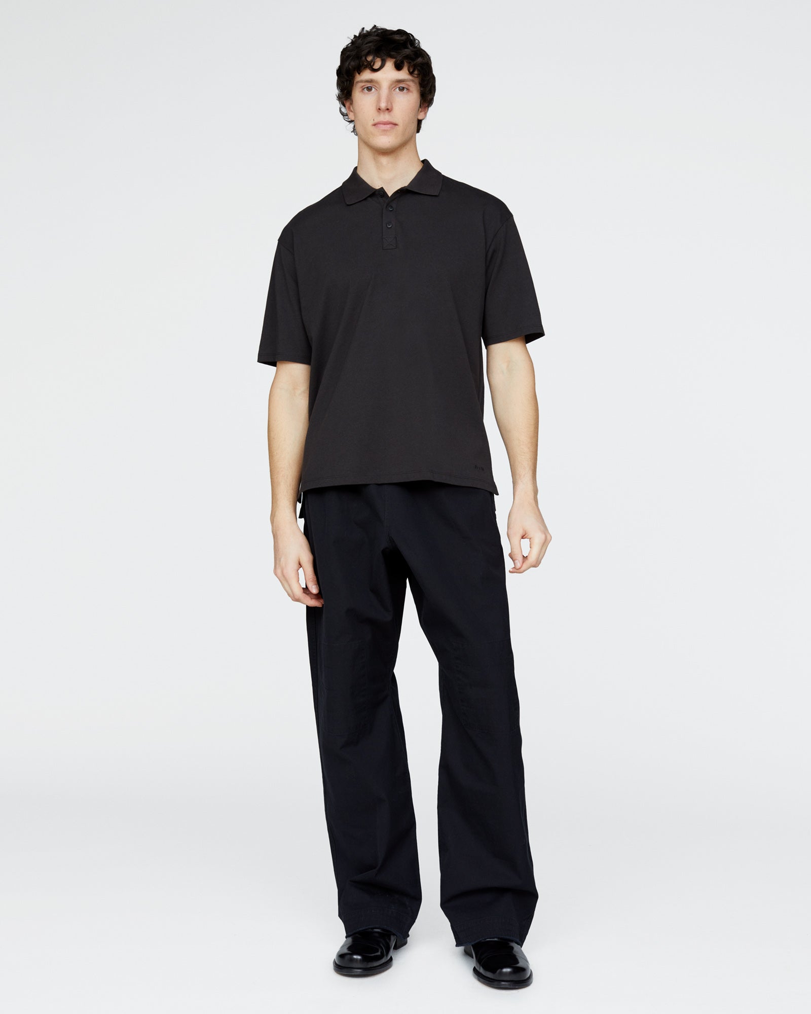 Heavyweight Jersey Polo - Black