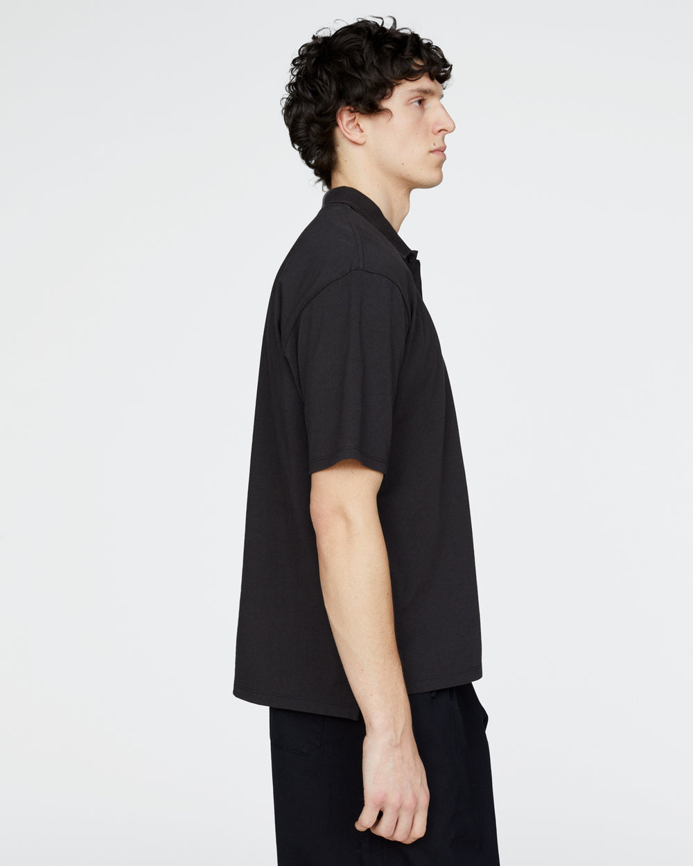 Heavyweight Jersey Polo - Black
