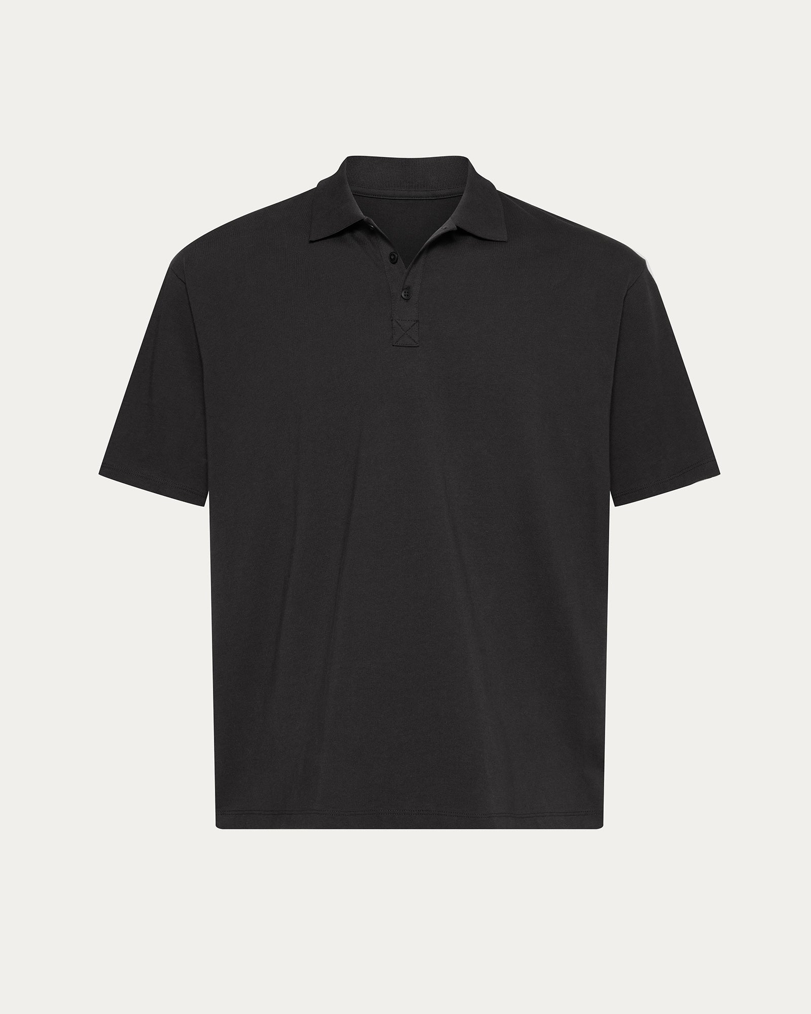 Heavyweight Jersey Polo - Black