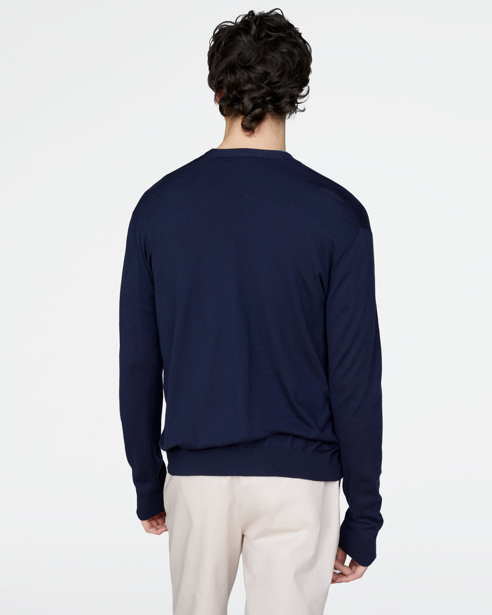 Extra Fine Merino Wool Cardigan - Midnight