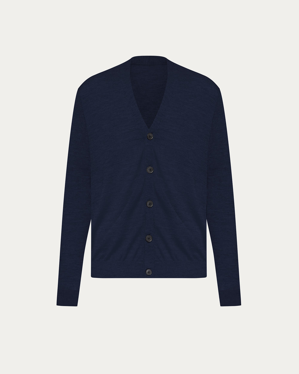 Extra Fine Merino Wool Cardigan - Midnight